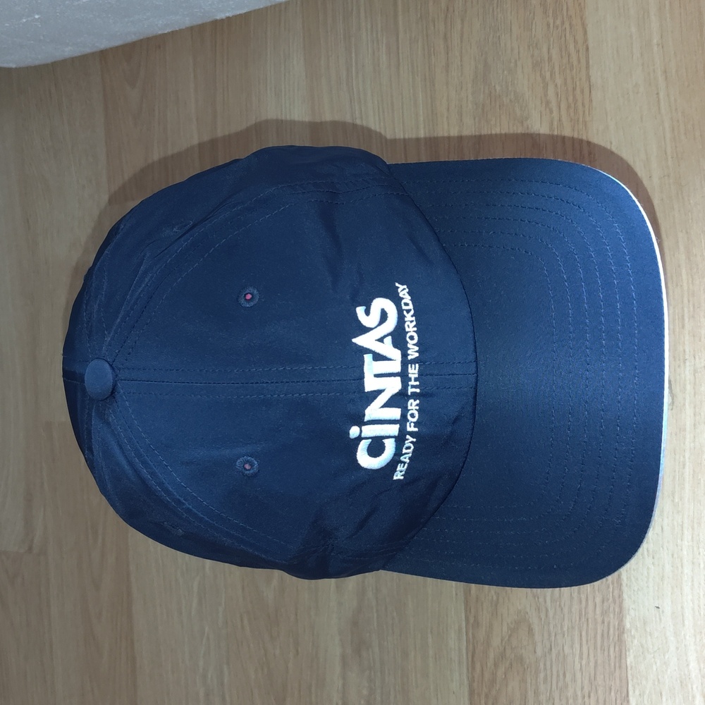 CINTAS Ready For The Workday Embroidered Strap-on Blue Cap OSFM Unisex